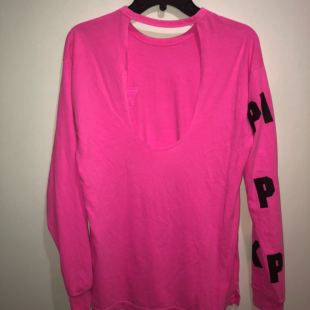 Victoria Secret PINK Size Small Pink Long Sleeve - Picture 6 of 8